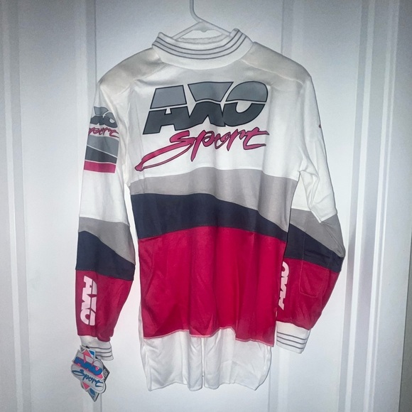 NWT Vintage 90s AXO Sport Team Racing Motocross Jersey Terry Cloth VMX Racewear